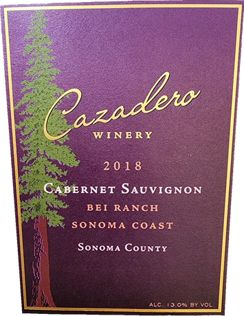 2018 Bei Ranch Cabernet Sauvignon label