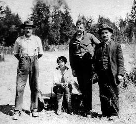 The Egger family at their Cazadero vineyard, around 1922