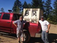 Frank & grandson Chase ready to haul Bei Ranch vineyard grapes out to the winery in Healdsburg